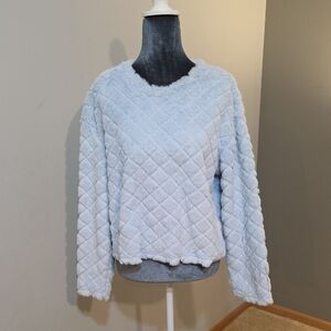 Almost‎ Famous Soft Furry Crop Sweater Sz Med